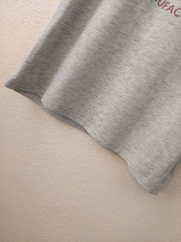 Collezione kadın yazı desen gri tshirt - 5