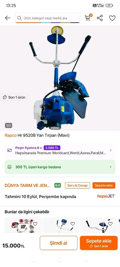 RAPCO MARKA BENZİNLİ YAN TİRPAN - 9