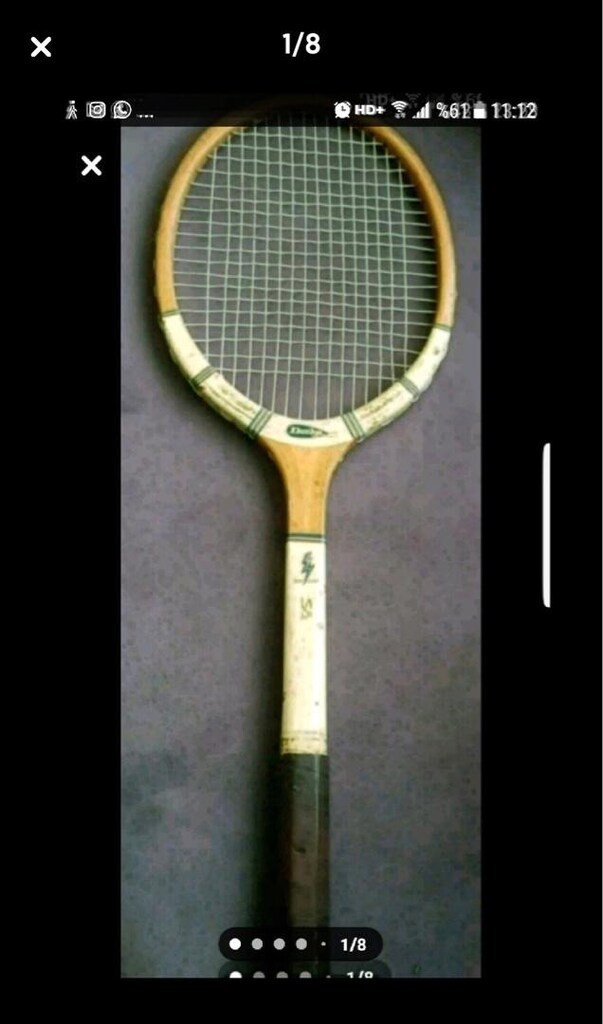 DUNLOP BLUE FLASH AHŞAP TENİS RAKETİ