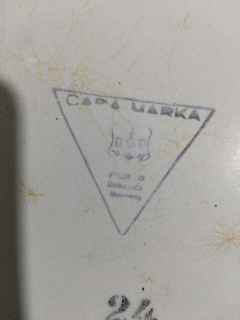 vintage, Avrupa emaye tabak - 7