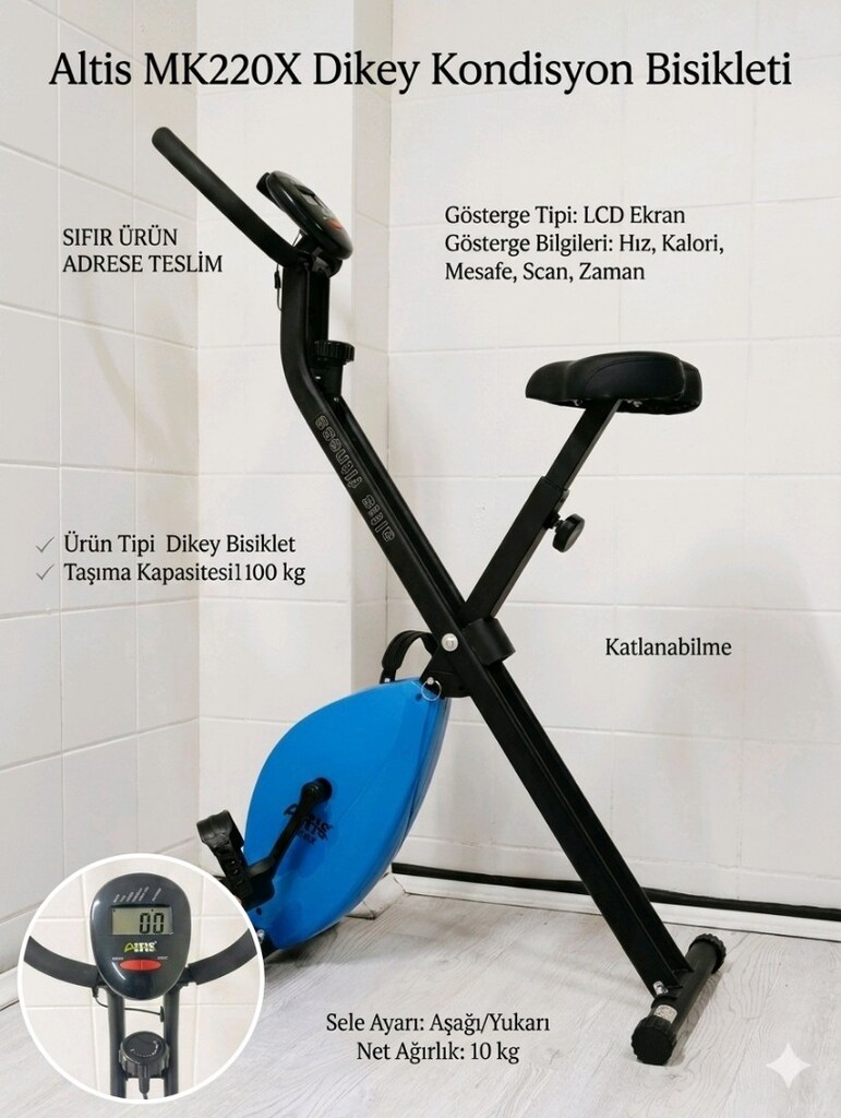 Altis MK220X Dikey Kondisyon Bisikleti ADRESE TESLİM SIFIR ÜRÜN - 4