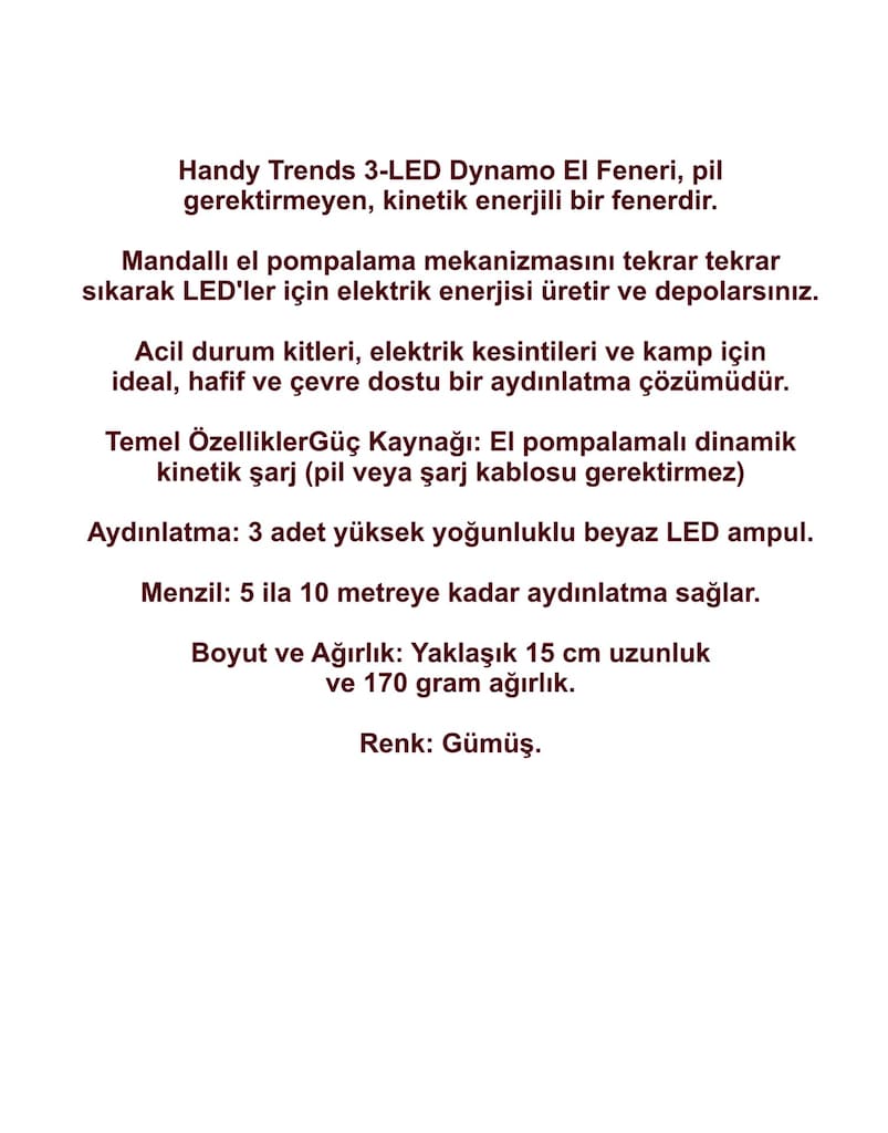 EL FENERİ. DİNAMOLU EL FENERİ. - 10