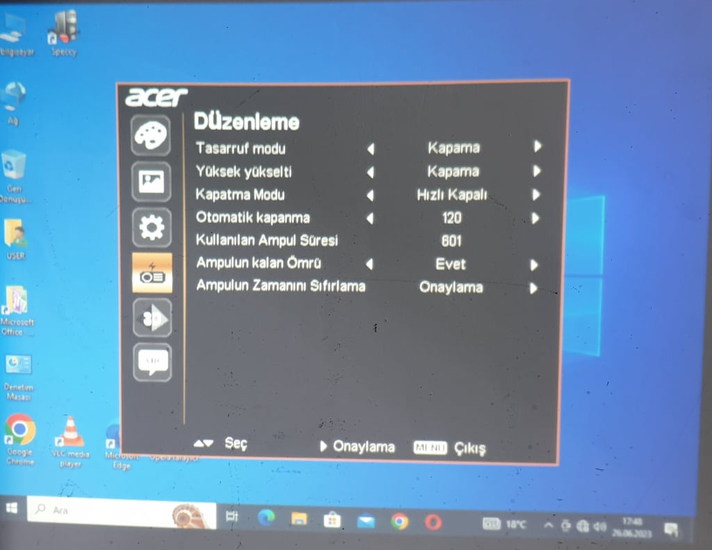 ACER X111 DLP 800x600 2700 LÜMEN 3D READY PROJEKSİYON CİHAZI - 13