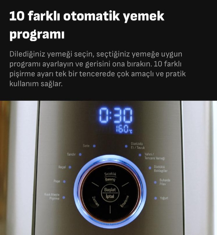 Arçelik Mc 6056 I Gurme Şef Çok Amaçlı Pişirici - 8