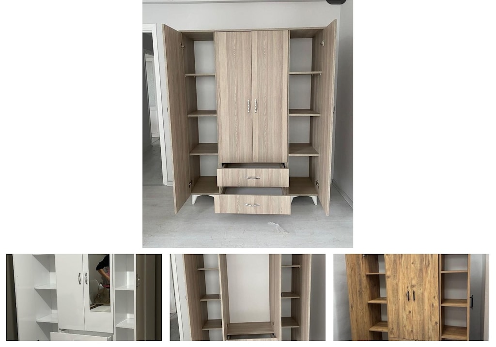 4 kapaklı elbise dolabı vspkpxvmvs - 4