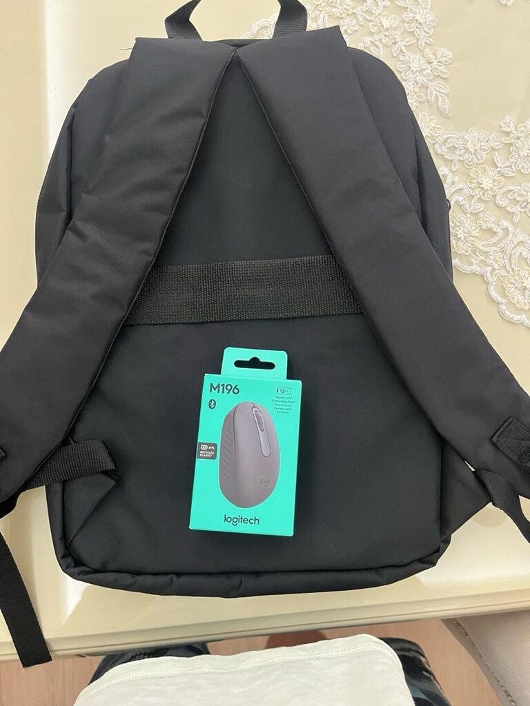 Logitech m196 bluetooth kablosuz mouse ve nero laptop çantası - 4