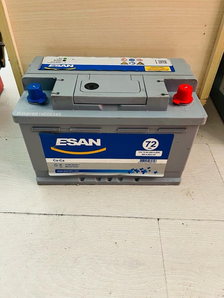 2. EL 72 AH ESAN AKÜ GARANTİLİ