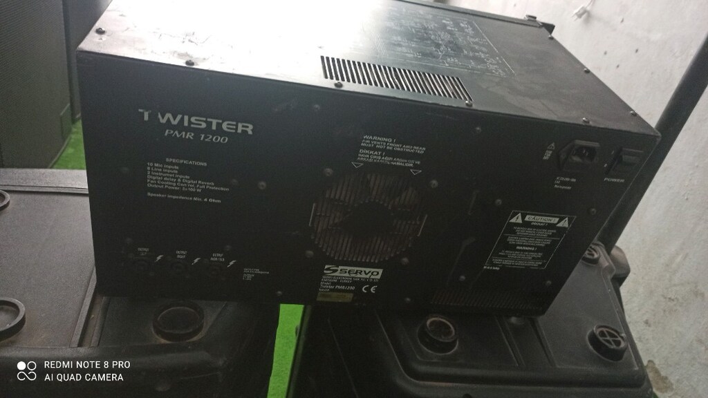 1 ÇIFT Kolon 1adet kup amfi , servo twistr 1.200 watt, sorunsuz - 2