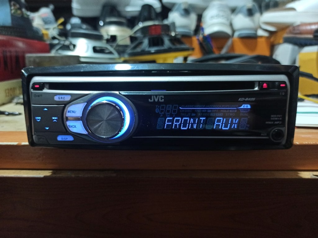 Eski seri tesisat teyibi jvc CD AUX RADYO tek anfi çıkışli oto teyp - 5