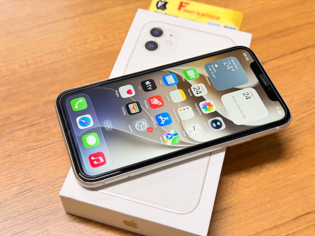 TR 128GB APPLE İPHONE 11 PİL%100 TERTEMİZ EN İYİ FİYATA SİZLERLE - 4