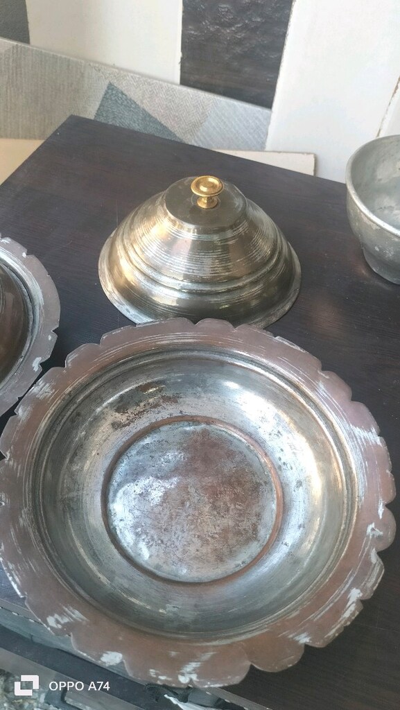 Bakır Pilav Tabağı Çifti - 2