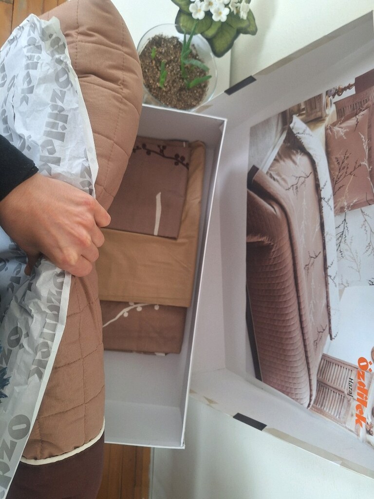 Özdilek tek kişilik yatak örtülü nevresim takımı kutulu sıfir - 4