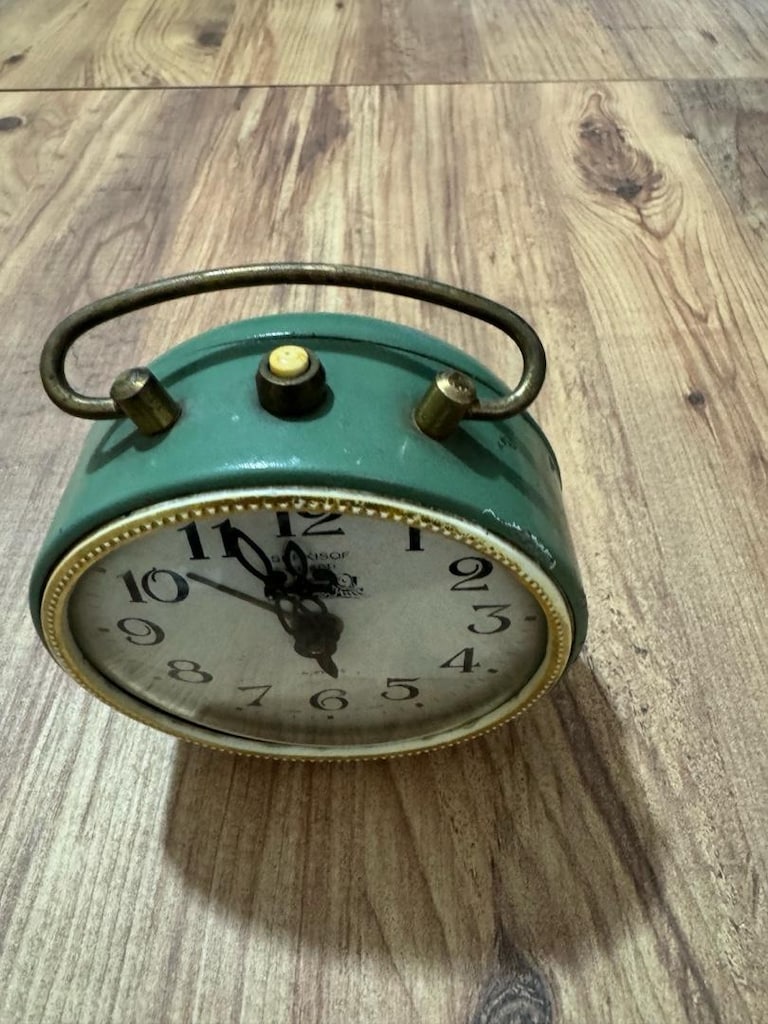 Nostaljik Serkisof SSSR Masa Saati – Yeşil Kurmalı Vintage - 11