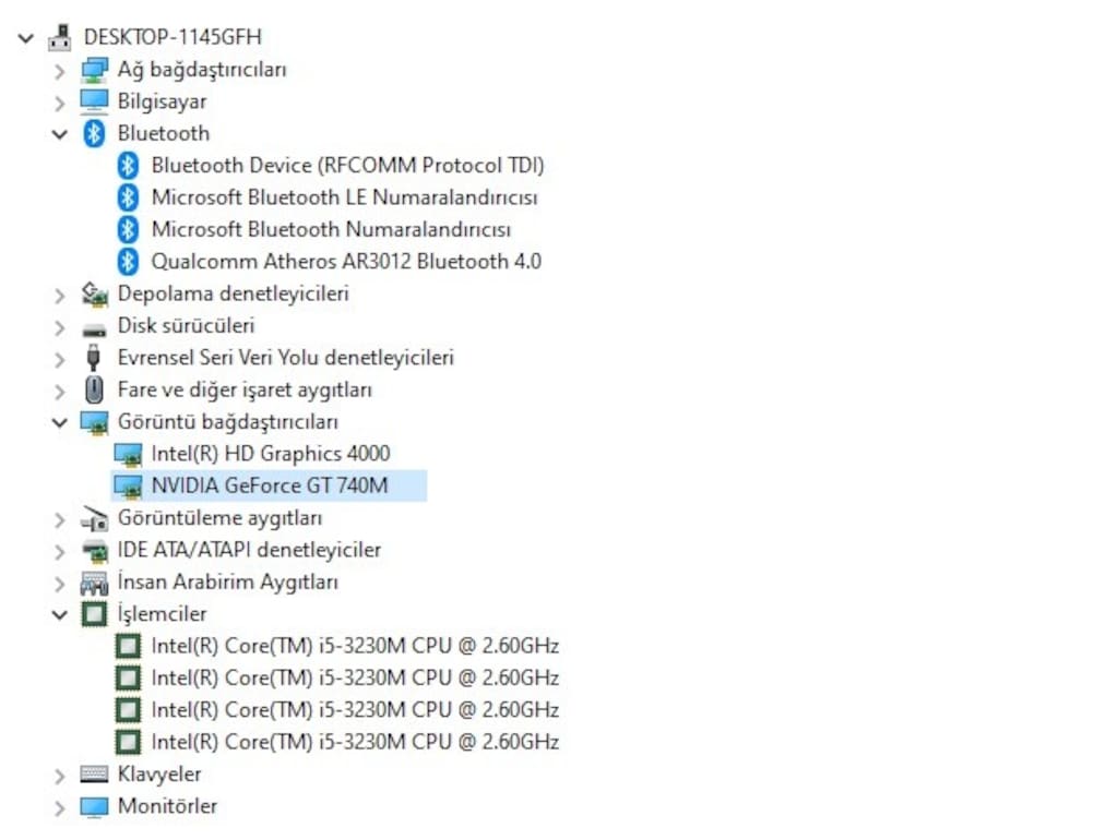Oyuncu Nvidia Lenovo i5 - Sıfır Pil - 8gb RAM - Çift SSD Turbodisk"li - 7