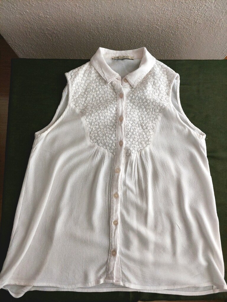 LCW casual çiçek motifli kolsuz gömlek - 7