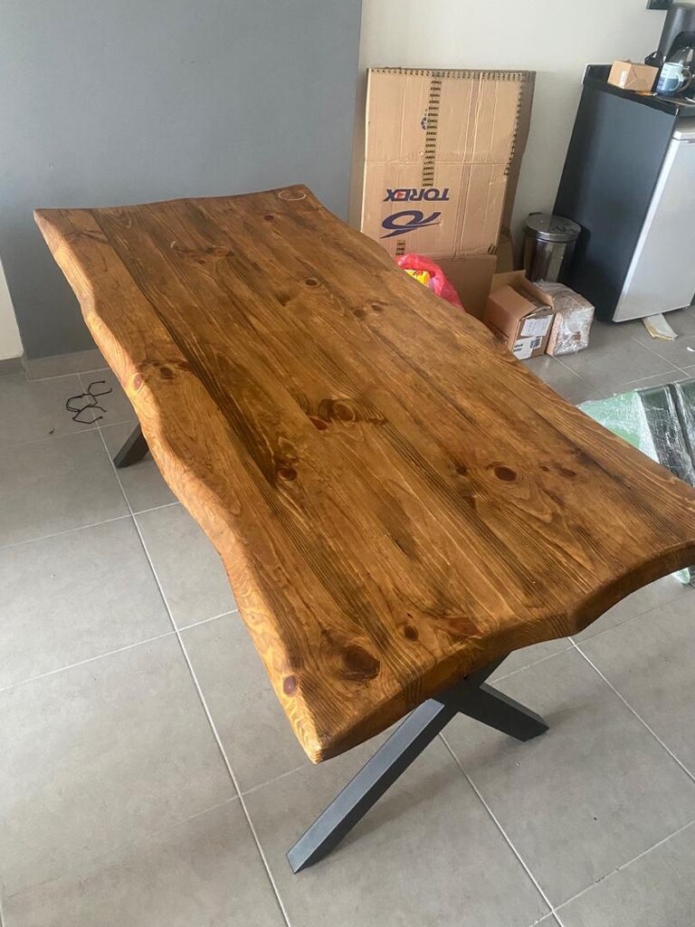 Masif Masa 75x155 Masif Yemek Masası - 7