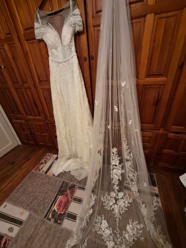 Oleg Cassini gelinlik ikinci el - 5