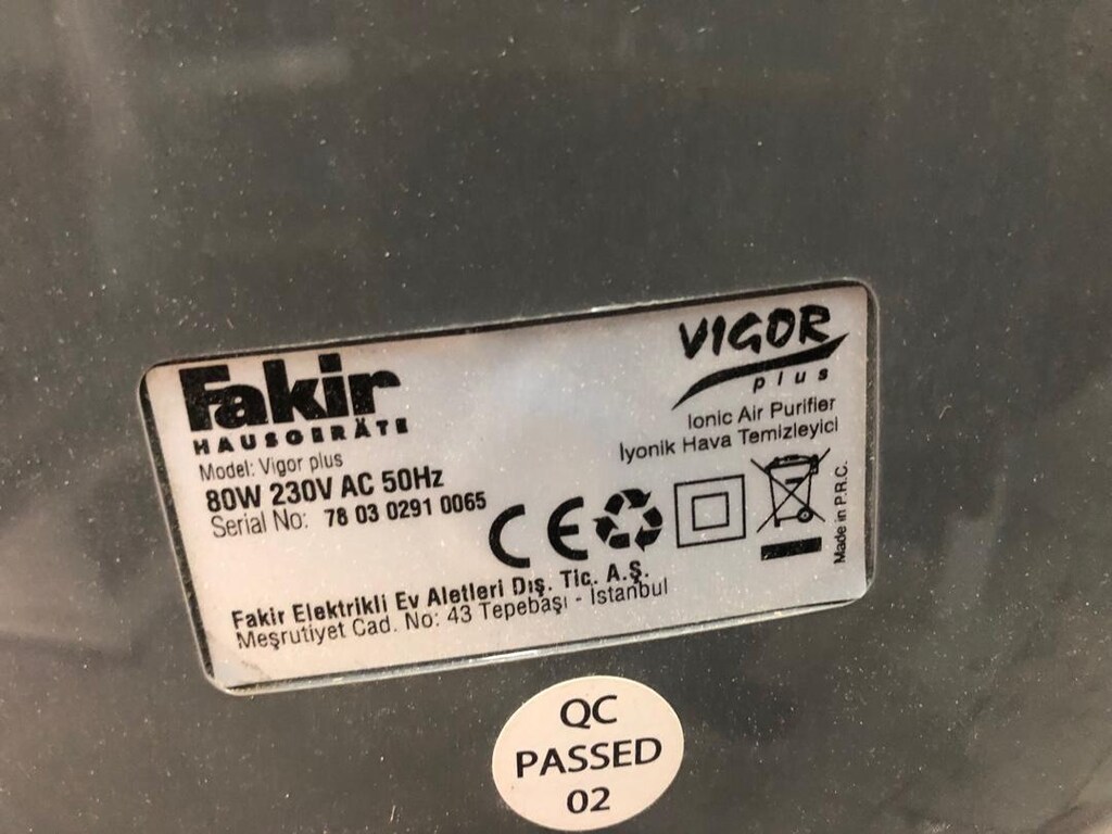 fakir vifor hava temizleme cihazı - 5