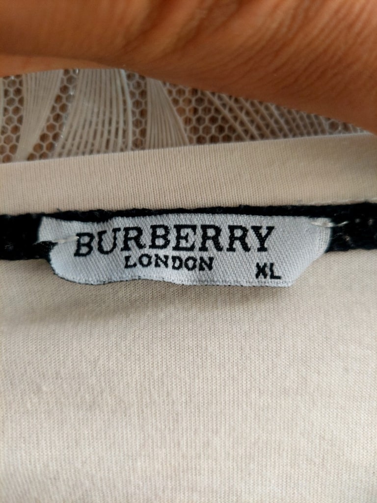 Burberry erkek nakış logo krem renk tshi - 8