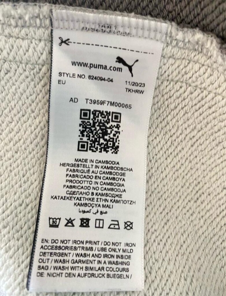 PUMA. Gri Baskılı Kapüşonlu Sweatshirt - 7