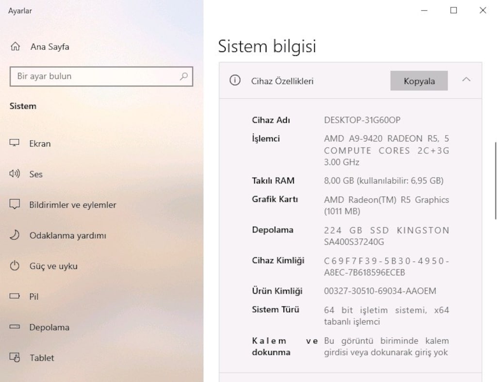 ASUS 9.NESİL 8GB RAM 6GB EK 256GB SSD TERTEMİZ LAPTOP ÇOK UYGUN FİYATA - 7