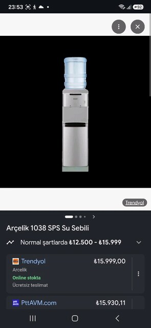 arçelik su sebili