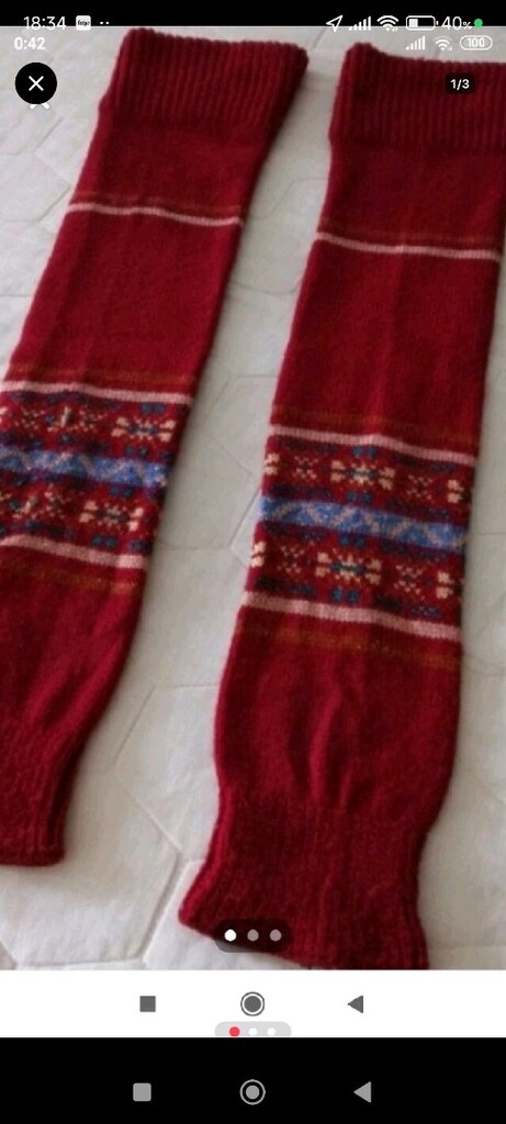 vintage örgü kolluk - 2