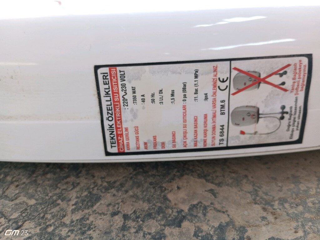 kullanışlı sağlam ege san marka elektrikli şofben - 6
