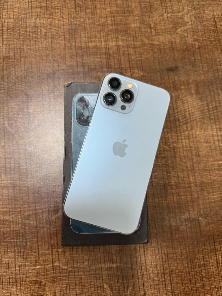 İPHONE 13 PRO MAX 128 GB MAVİ RENK PİL 82 HATASIZ - 6