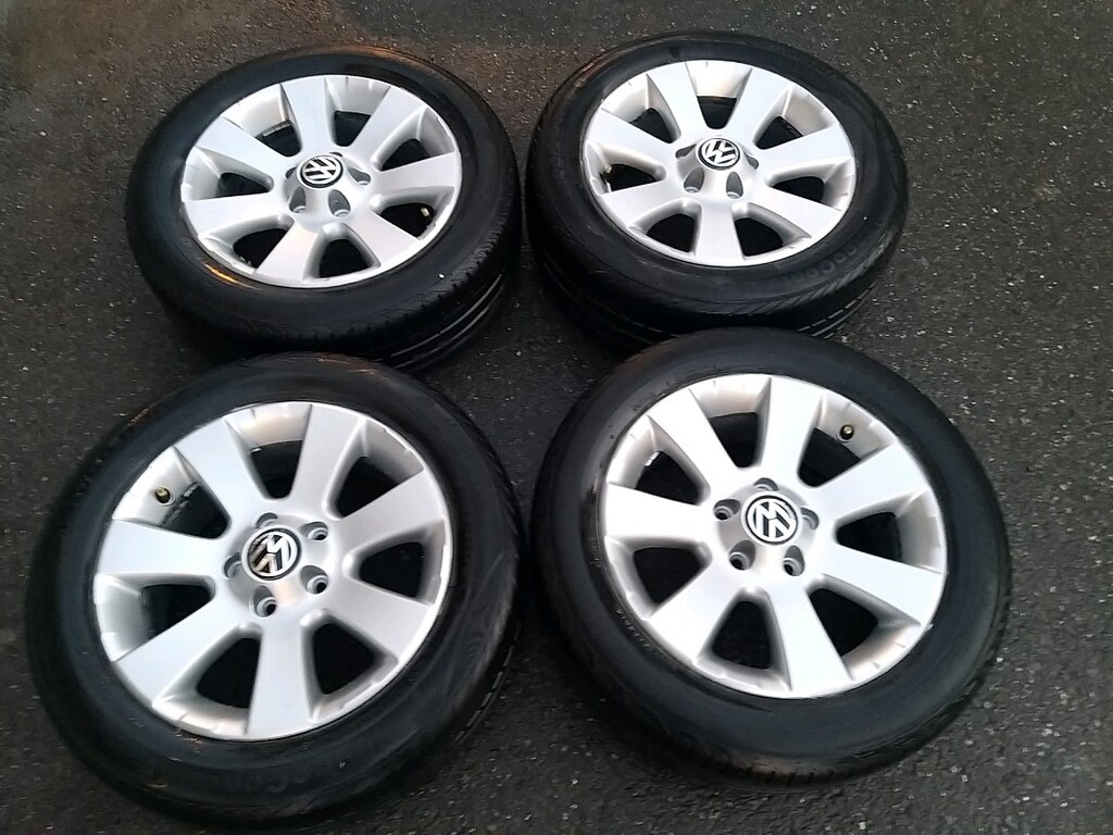 205 55 16 ORJİNAL TİGUAN JANT LASTİK TAKIMI TİGUAN CADDY GOLF AUDİ - 5