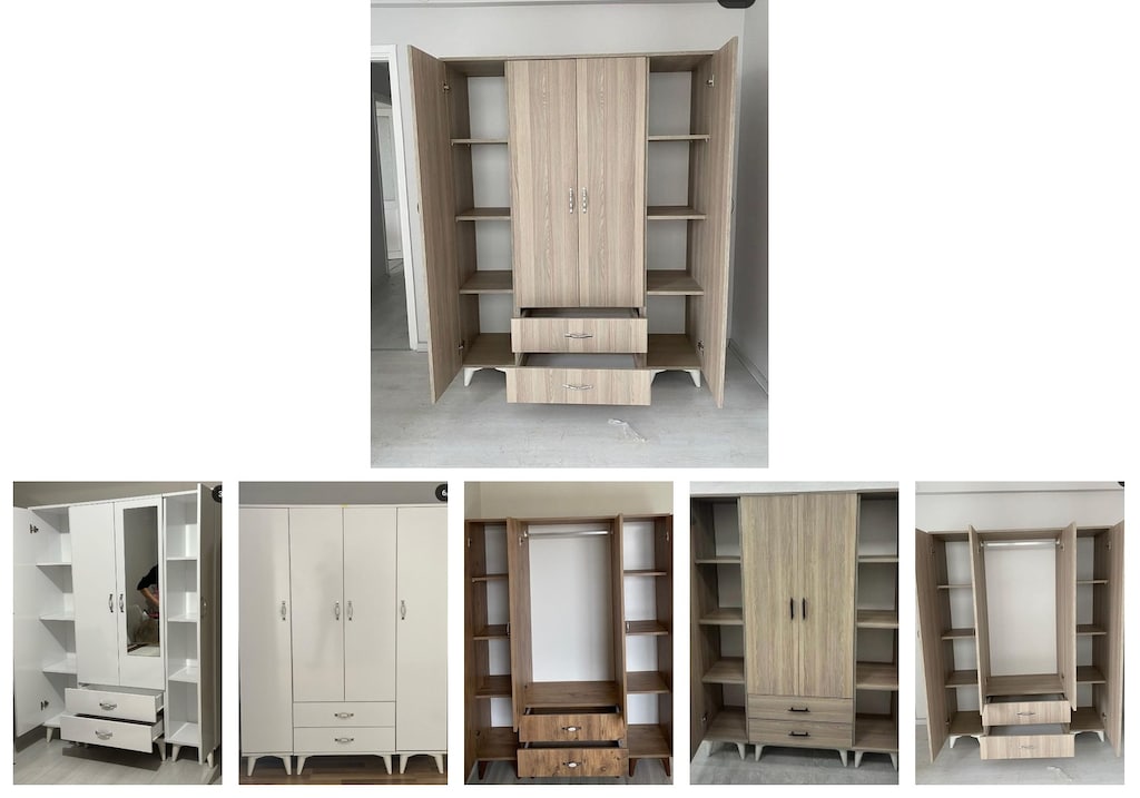4 kapaklı elbise dolabı grgrczvubz - 6