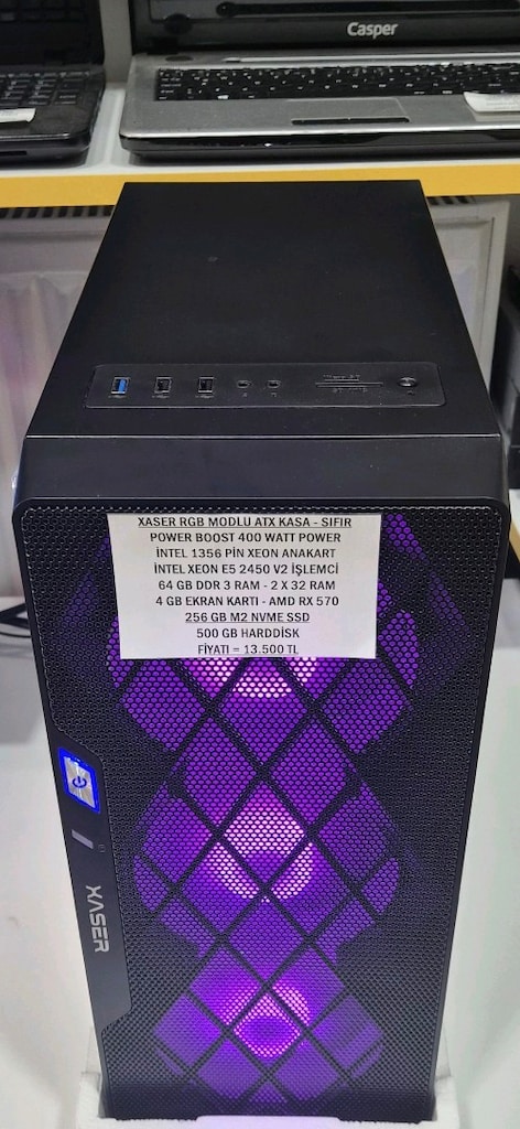 XEON 16 ÇEKİRDEK İŞLEMCİ 64 GB RAM 4 GB RX 570 BİLGİSAYAR KASASI - 3