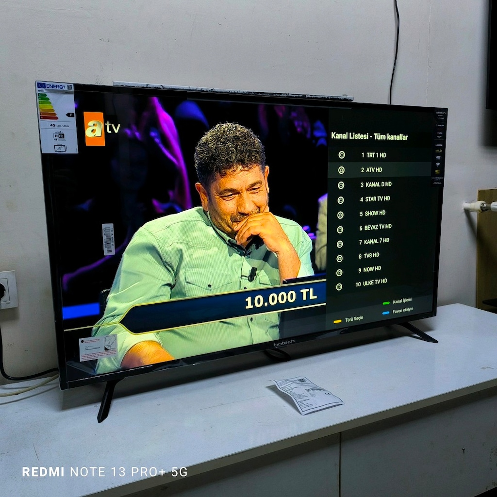Botech 43" (109 Ekran) Android Smart TV - Sıfır Televizyon kutusunda - 17