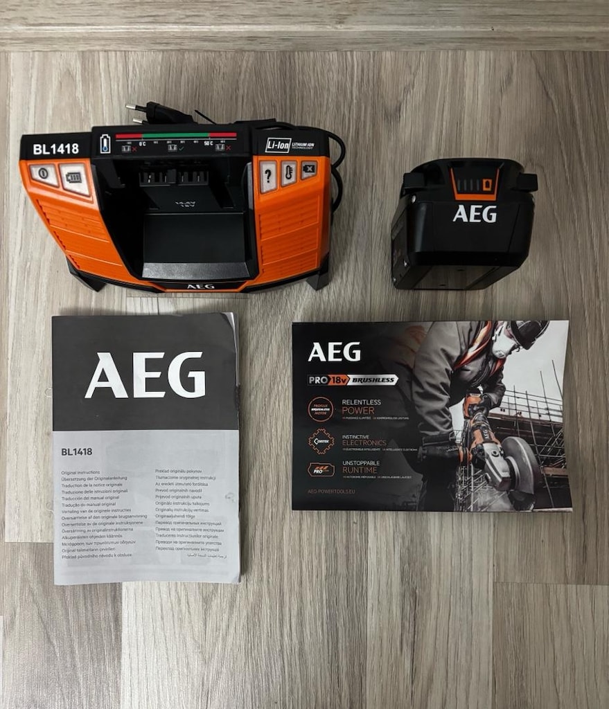 AEG Batarya 5.0Ah ve Şarj Aleti - Aeg Akü - Aeg 18V - 2