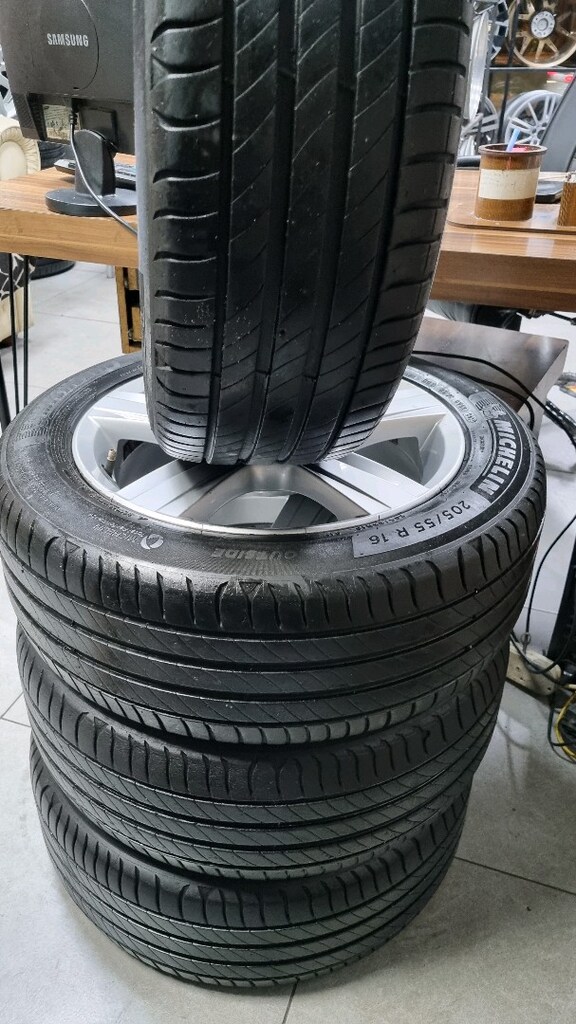 AYDİLEK JANT LASTİK PLUS 16 5X112 VOLKSWAGEN JANT TAKIMI OLUP 205 55 1 - 12
