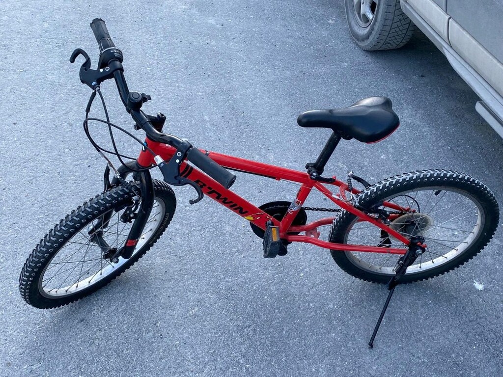 BTWİN Decathlon racingboy 320 20jant 5vites kırmızı çocuk bisikleti - 5
