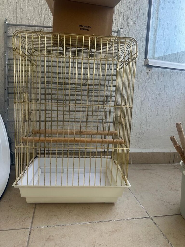 Büyük boy papağan kafesi 68x46x36 - 3