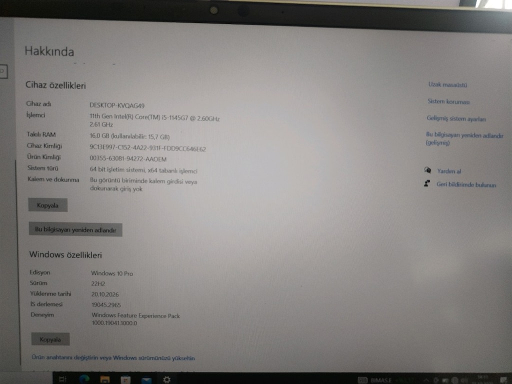 İlk gelene Uygun fiyata vereceğim. HP EliteBook 860 g9 - 2