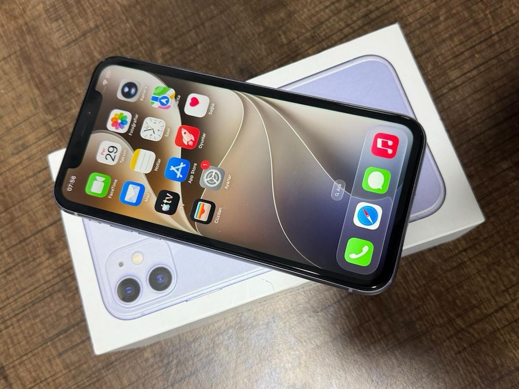 İPHONE 11 LiLA RENK 64 GB YURTİÇİ PİL SERVİS HERŞEYİ ORJİNAL DEĞİŞENSİ - 10