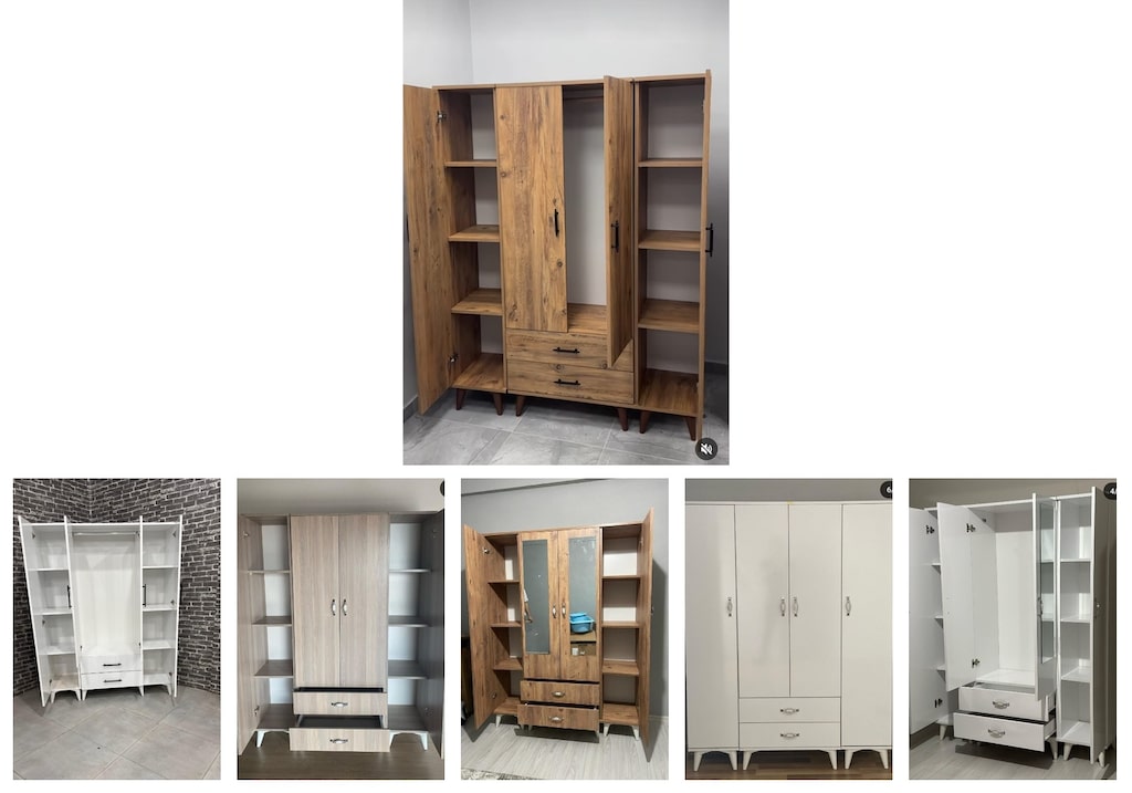 4 kapaklı elbise dolabı qccpfhnpzw - 6