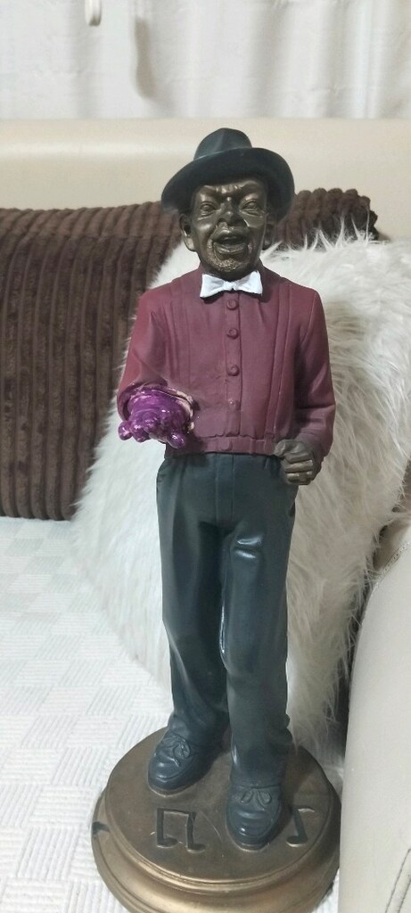 Vintage cazcı büyük boy heykel - 17