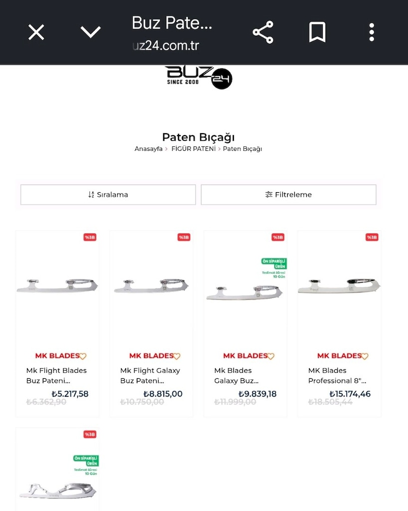 Risport Buz Pateni Ayakkabısı ve MK Buz Pateni Bıçağı - 35,5 - 36,5 nu - 8