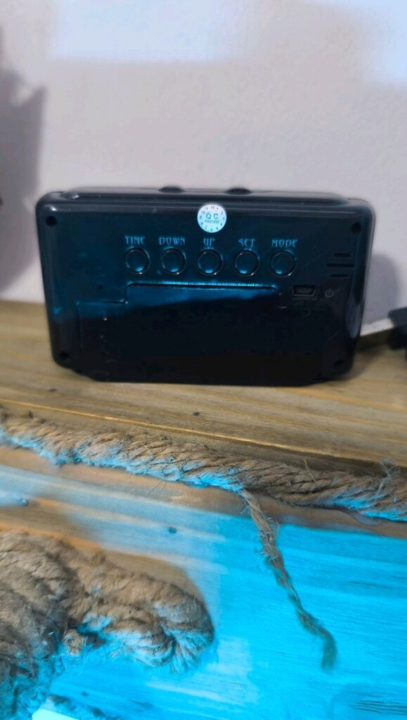 Mini gizli kamera Masa saati Termometre bakıcı kamerası - 6