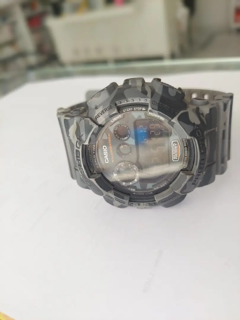 G-shock protection gri kamuflaj saat - 3