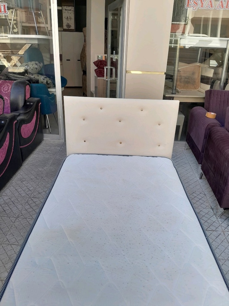 tek kişilik baza başlık yatak - 2