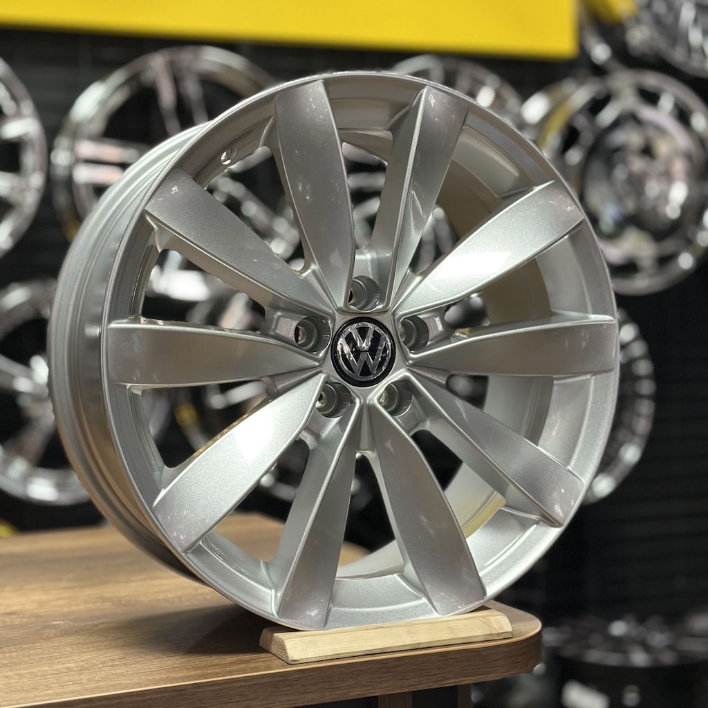 18 inç 5x100 Polo-Egea-Doblo Uyumlu Lugano Jant Modeli Sıfır - 3
