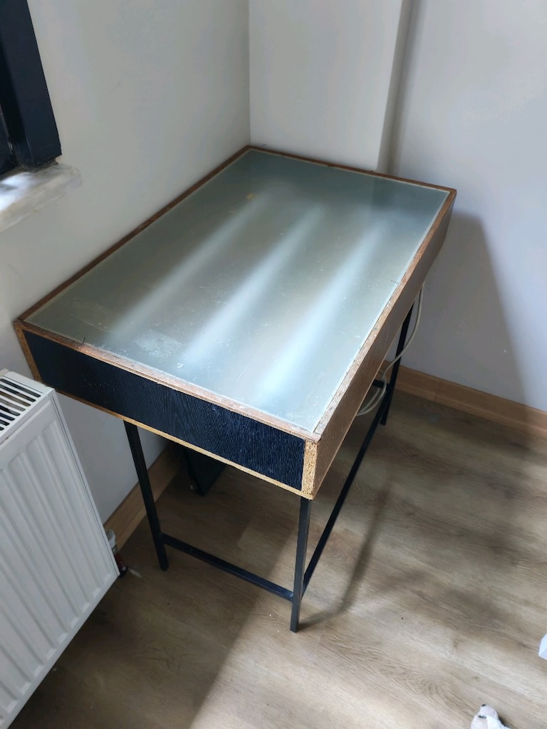 Aydınlatmalı özel yapım çizim masası - 3