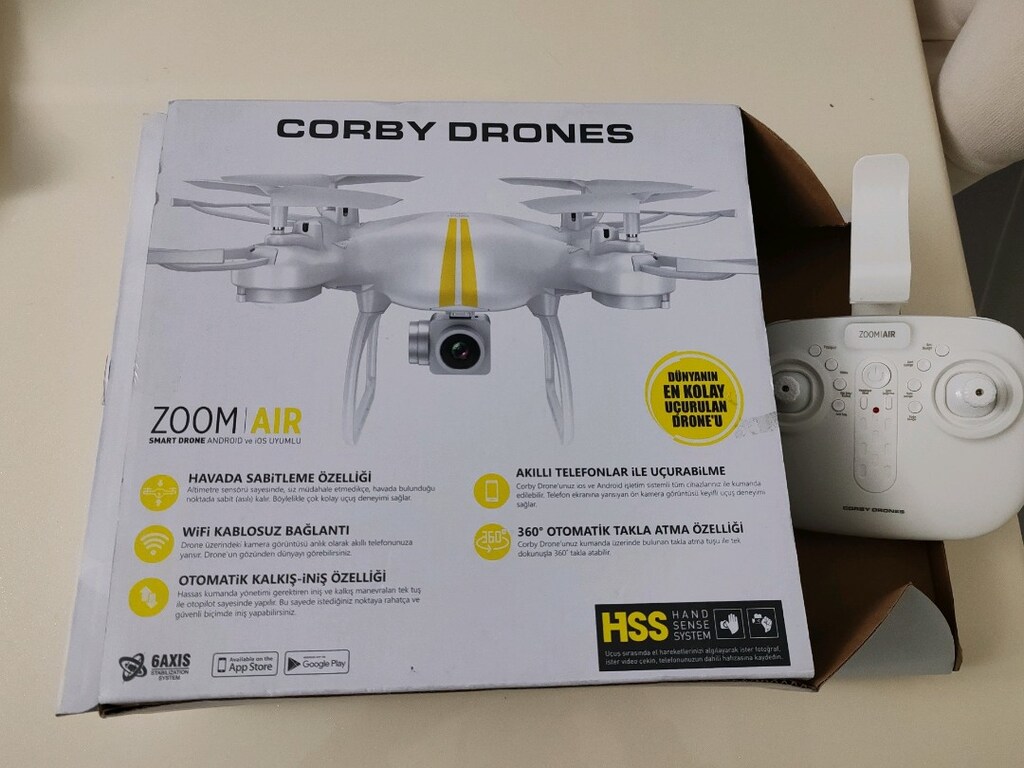 Corby Drones Zoom Air SD07 Kameralı Drone 720P Çekim Özelliği ile 9 dk - 2
