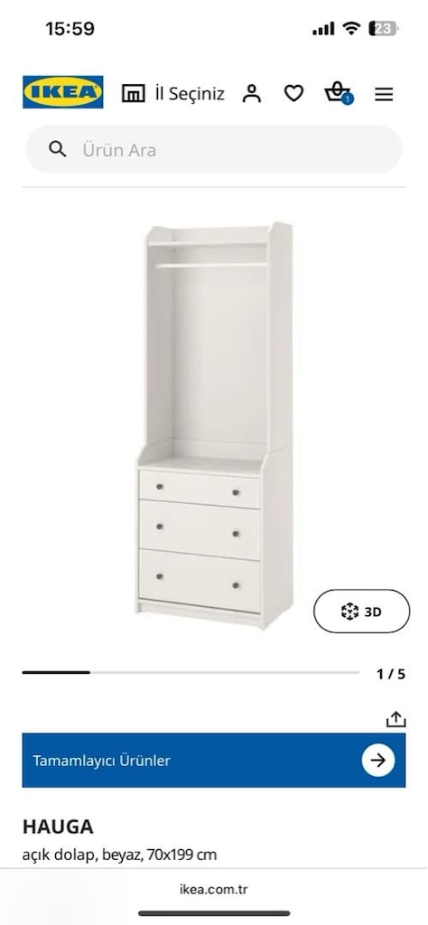 ikea huaga cekmeceli dolap - 3