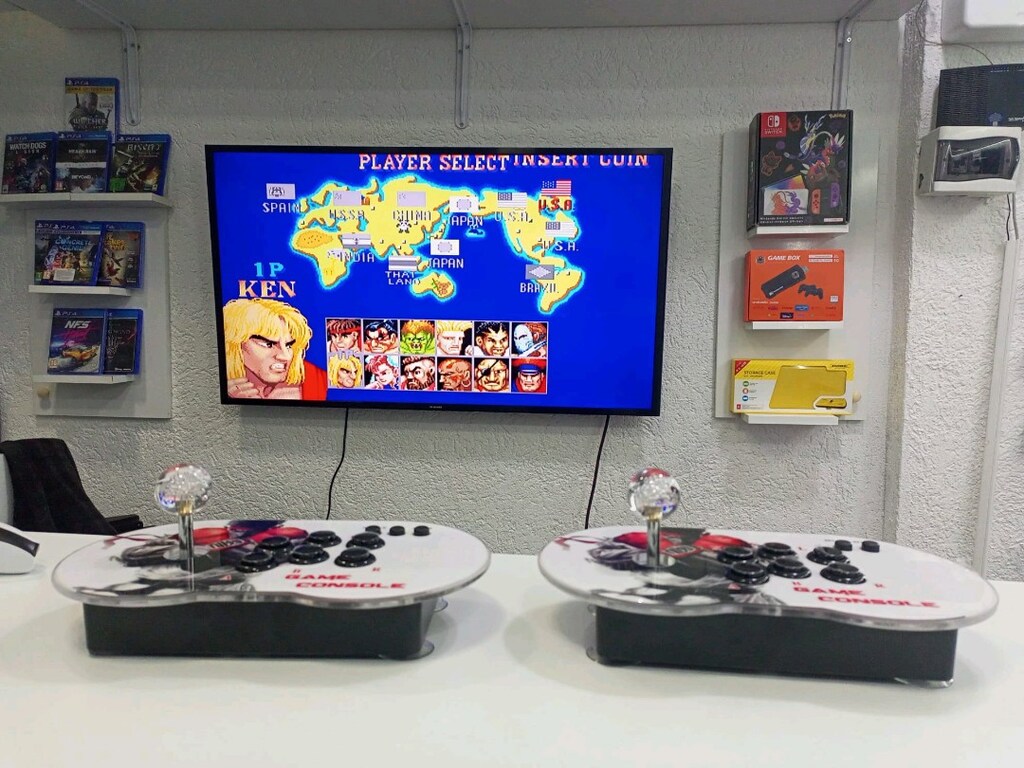 Atari Arcade Klasik Oyun Konsolu çift üniteli - 12